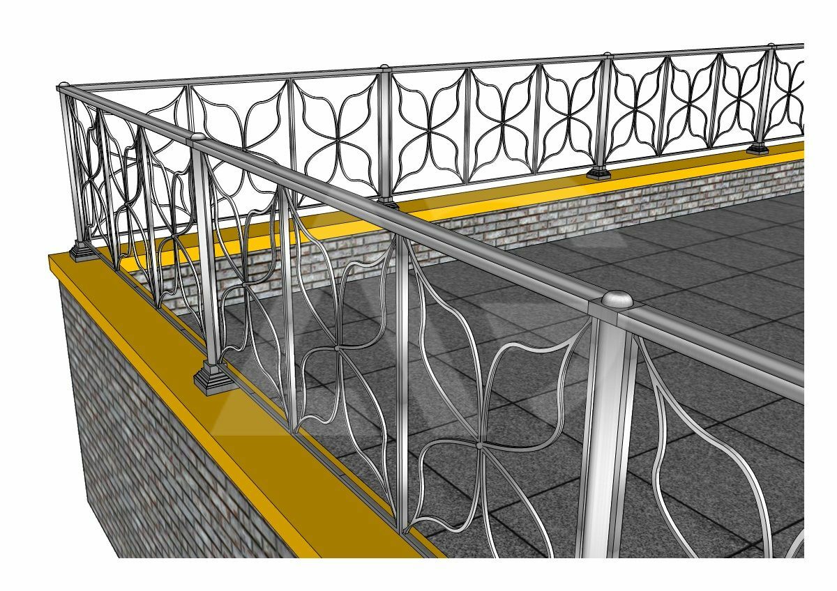 Невысокая стенка балкона или крыши для заграждения